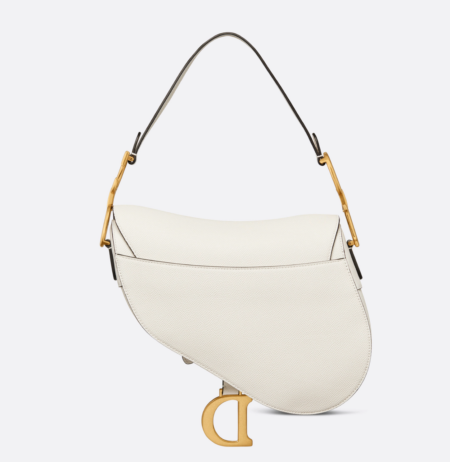 Christian Dior Saddle Handbag Leather White - Like New - LuxryEdition