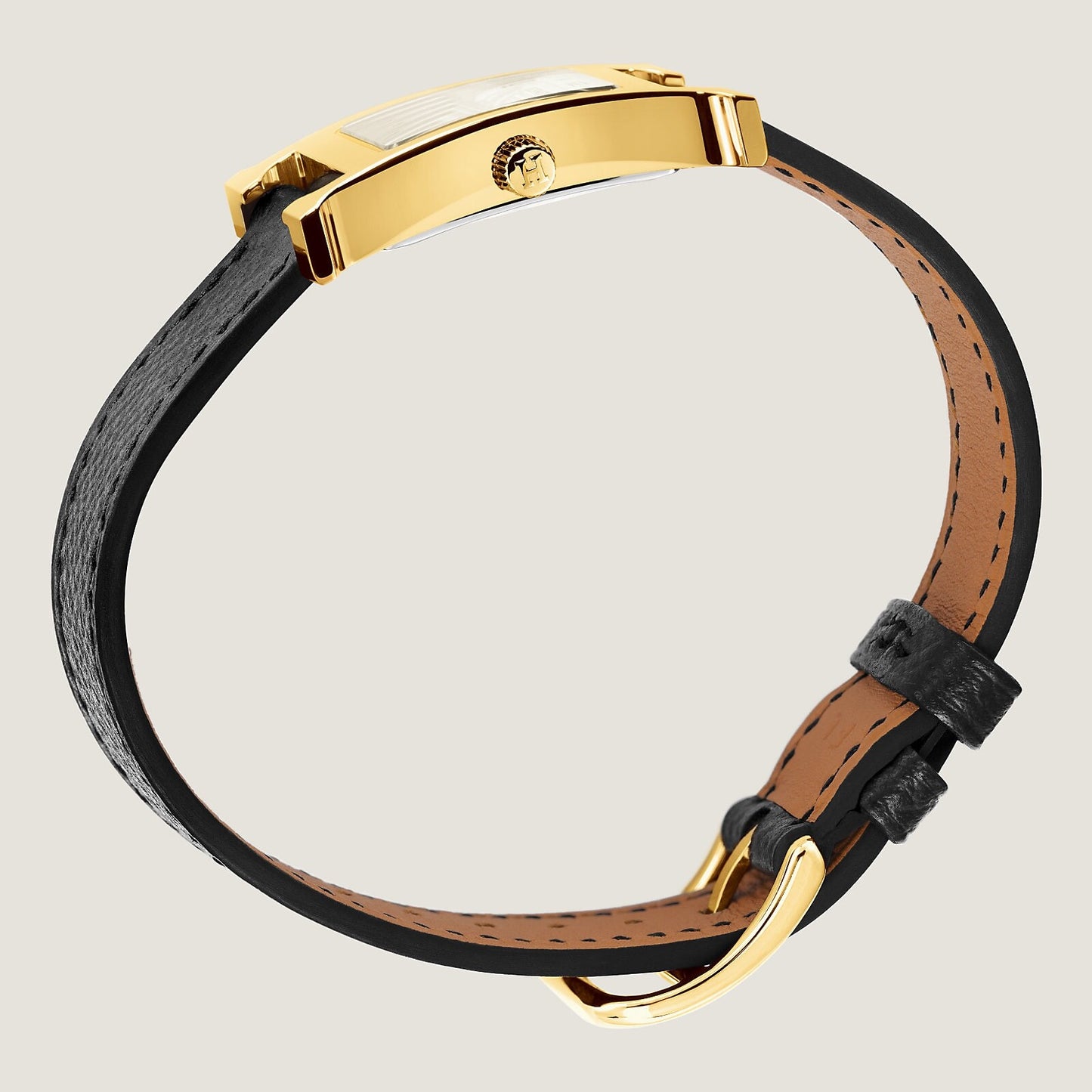 Hermes Heure H Watch, Black Hermes Leather Small, 25 mm - LuxryEdition