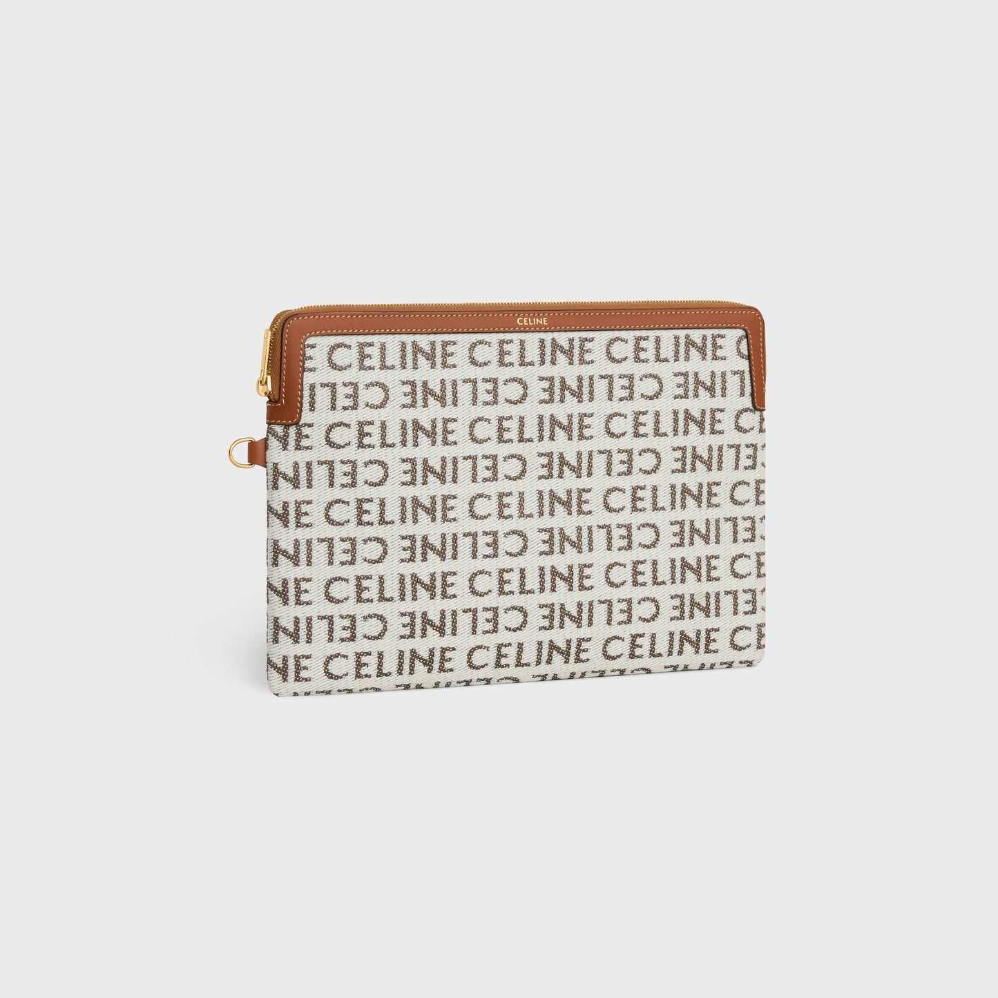 Celine Pouch w Srap Signature in Textile w Celine All-Over - LuxryEdition