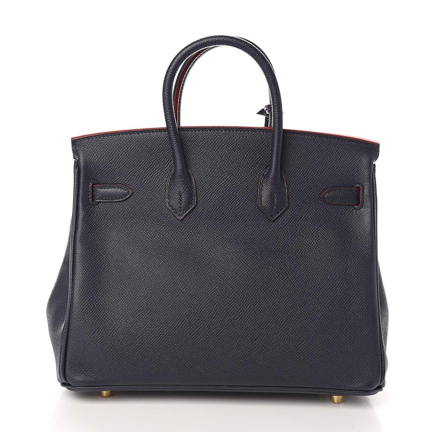 Hermes Birkin 25 Epsom Contour Bleu Indigo Rouge H, 2016 - LuxryEdition