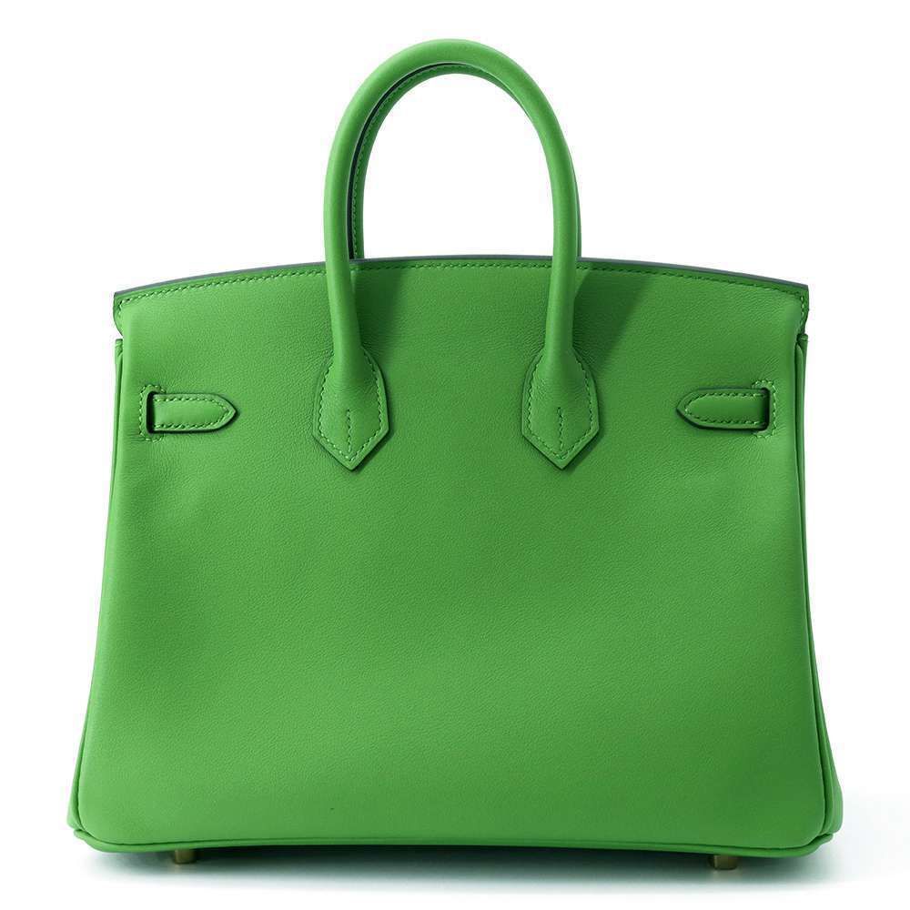 Hermes Birkin 25 Swift Leather Vert Yucca Stamp B 2023 - LuxryEdition