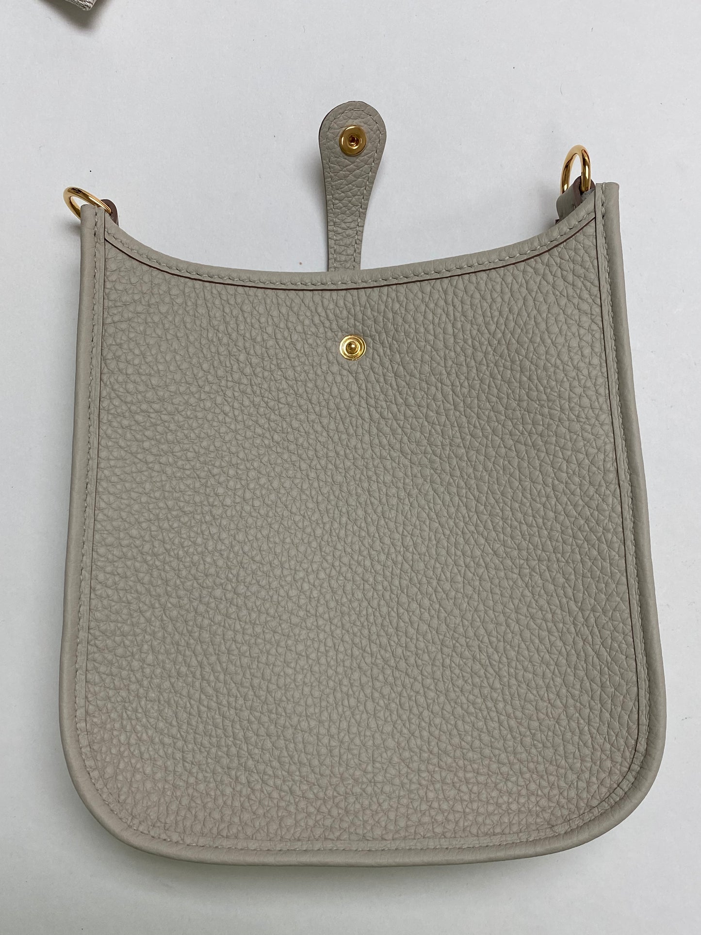 HERMES Evelyne Amazone Bag Mini TPM 16 Beton Gold Hardware - LuxryEdition