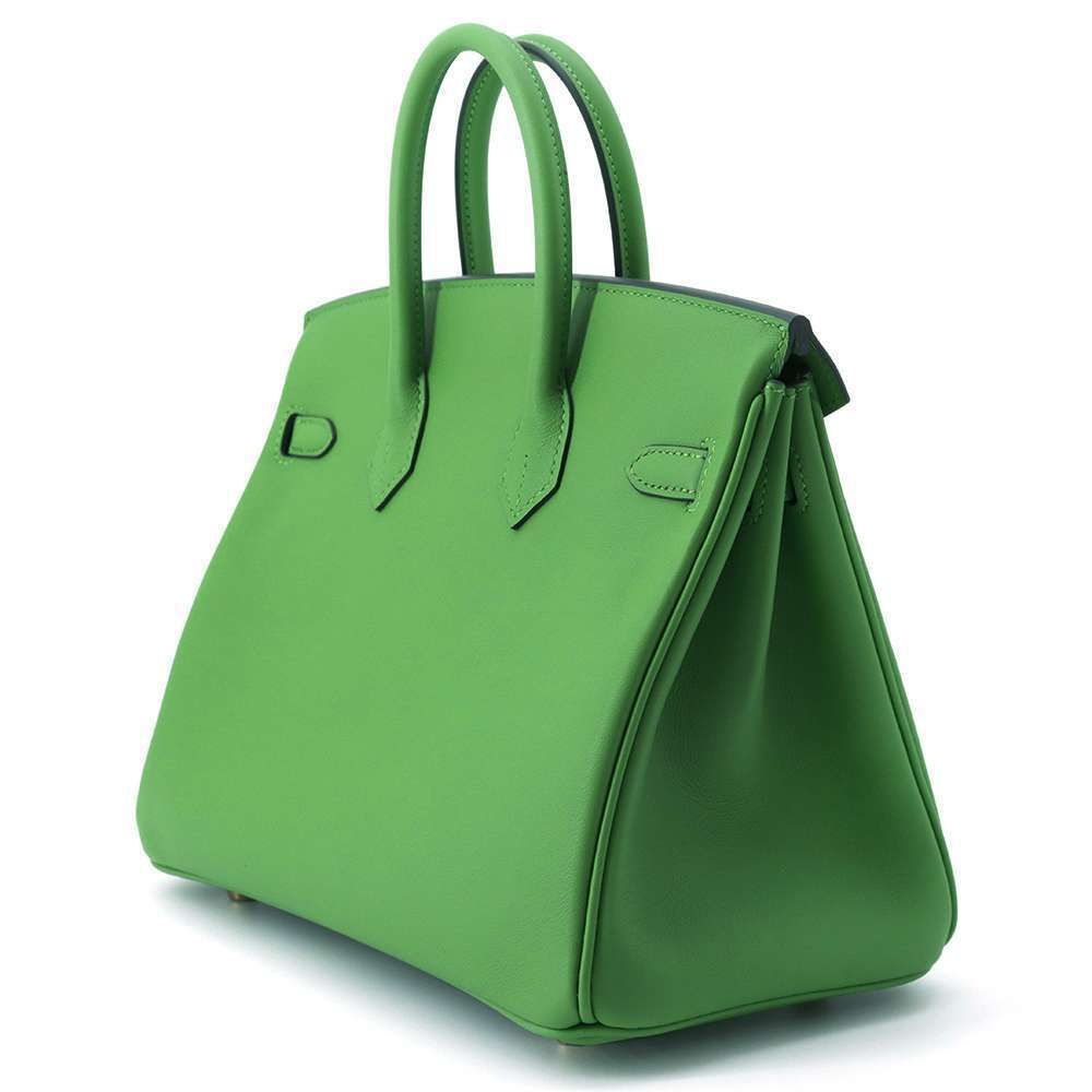 Hermes Birkin 25 Swift Leather Vert Yucca Stamp B 2023 - LuxryEdition