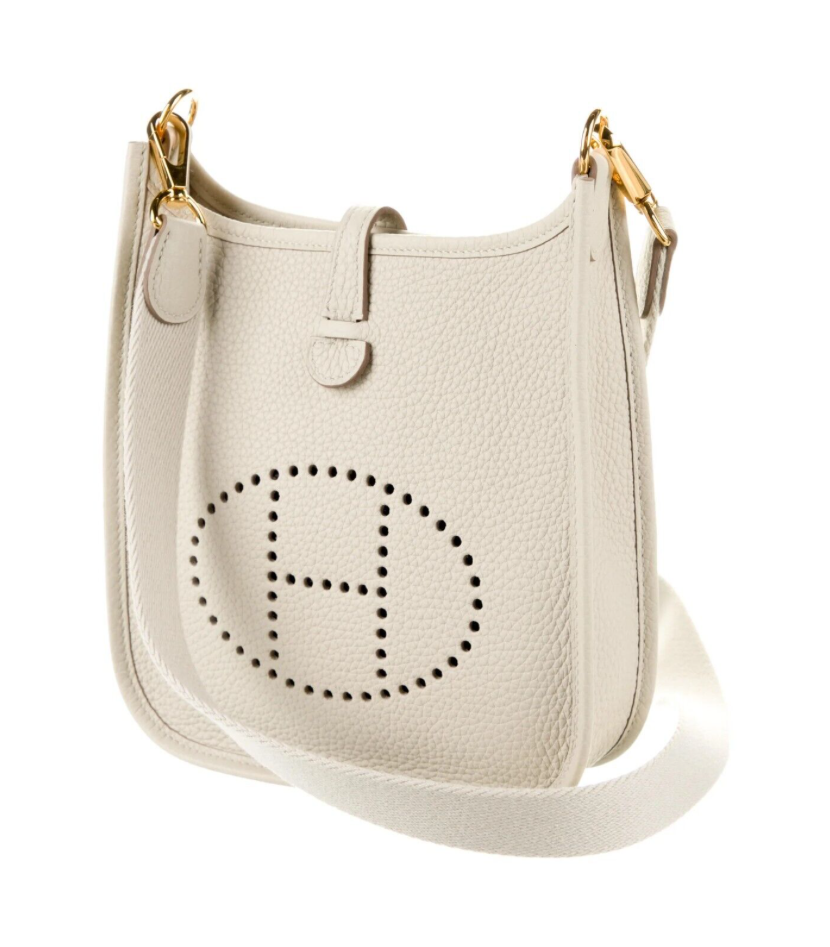 HERMES Evelyne Amazone Bag Mini TPM 16 Beton Gold Hardware - LuxryEdition