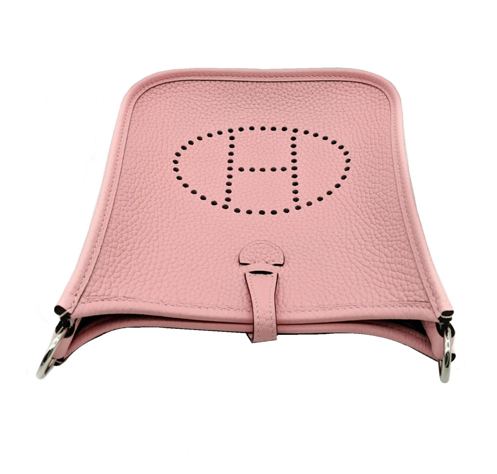 HERMES Evelyne Bag Mini TPM 16 Rose Sakura Hardware - LuxryEdition