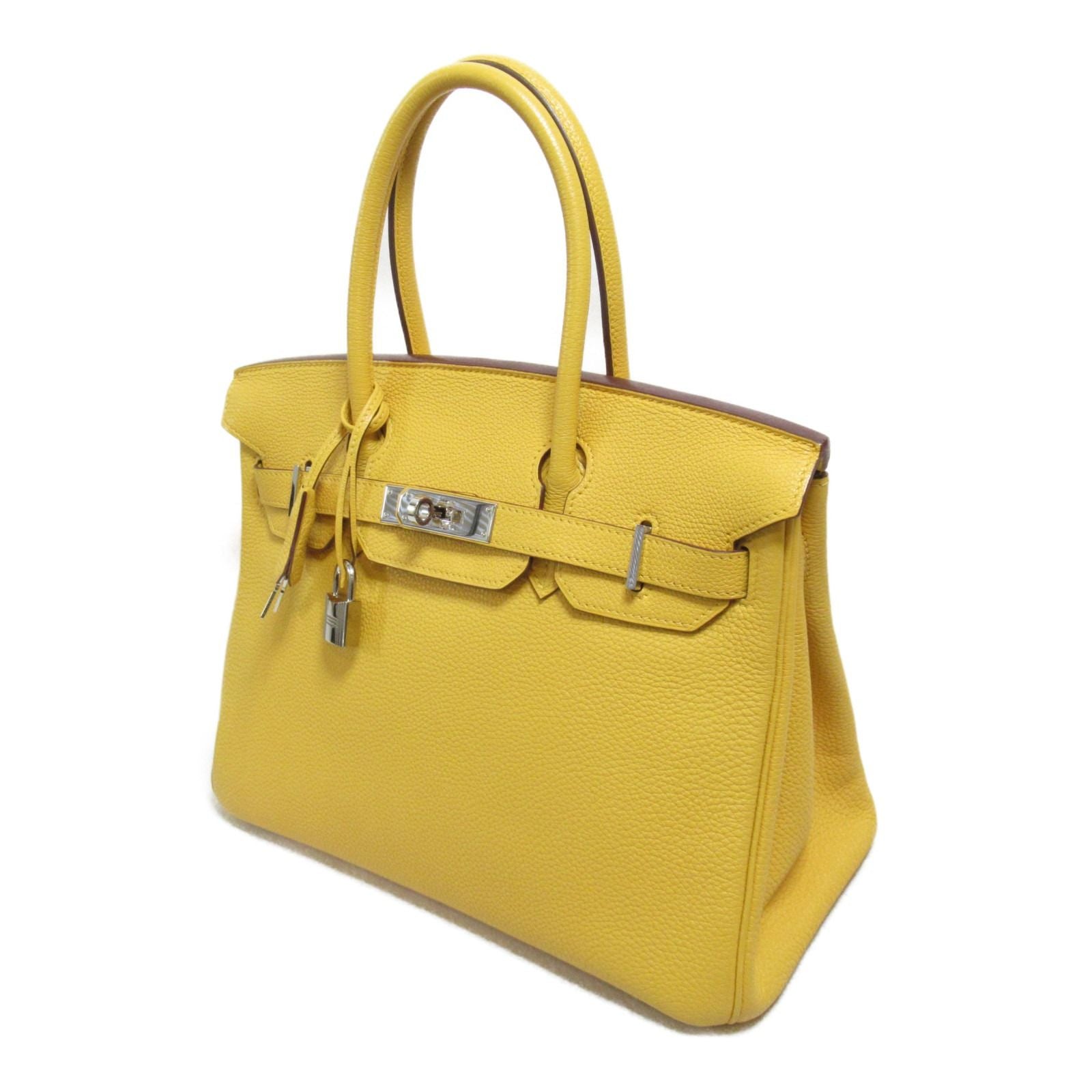 Hermes Birkin 30 Handbag Soleil Yellow Togo Leather □M - LuxryEdition