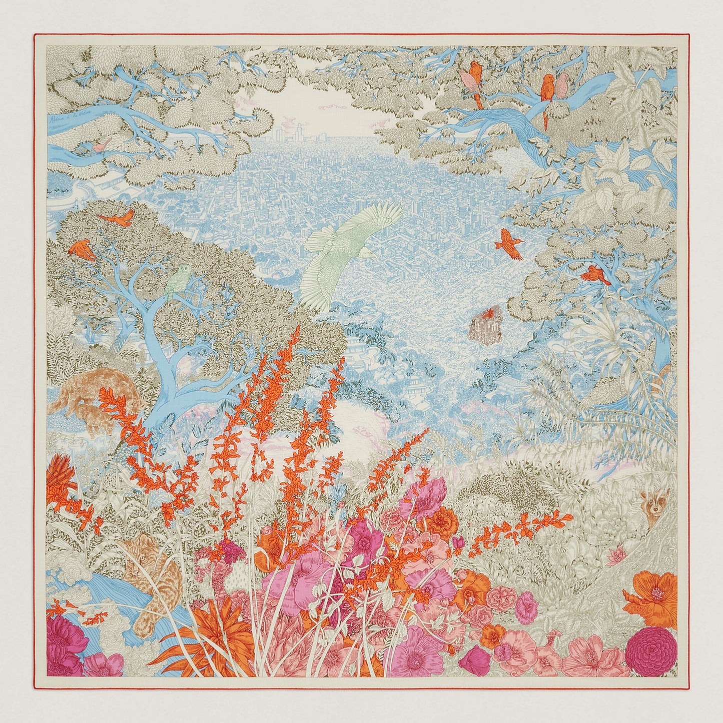 HERMES Retour a la Nature Shawl 140 Scarf - LuxryEdition