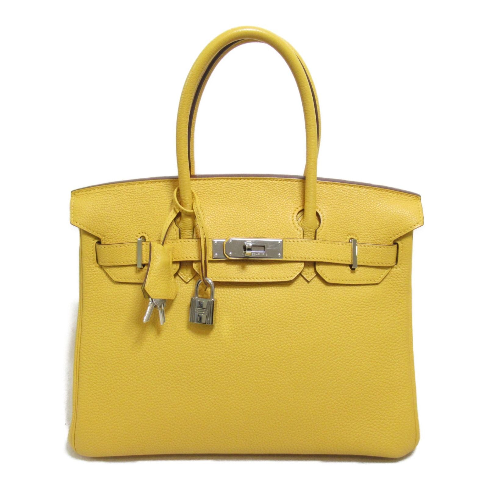 Hermes Birkin 30 Handbag Soleil Yellow Togo Leather □M - LuxryEdition